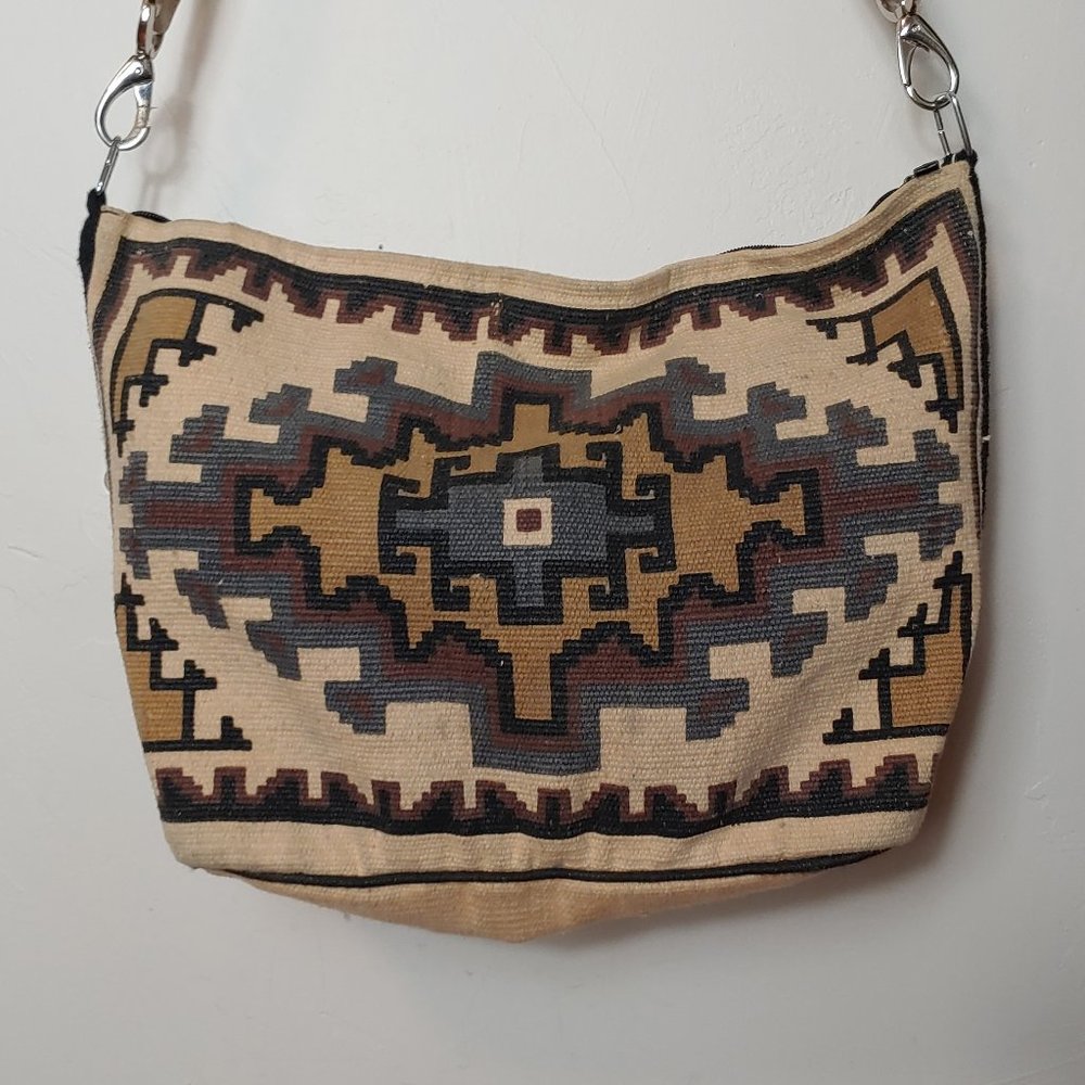 Vintage Kilm Tapestry Boho Crossbody Messenger Bag